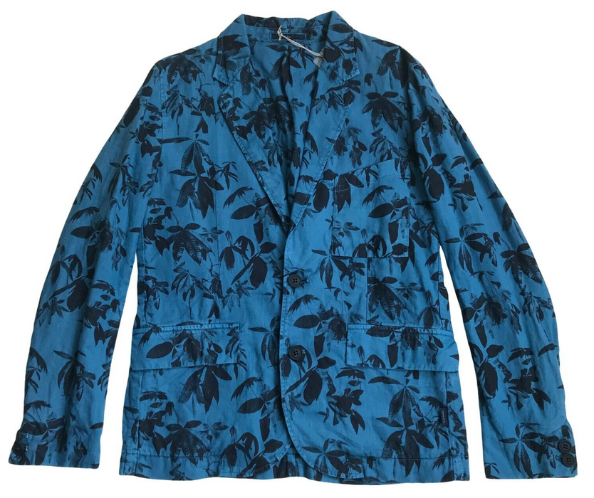 Paul Smith Jacket  Blue Graphic Rever Jacket Size M