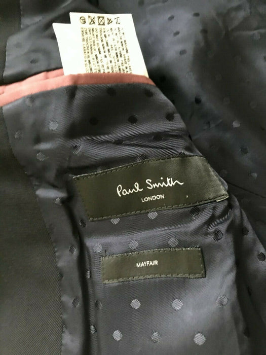 Paul Smith Blazer MAYFAIR Travel Blazer Jacket in BLACK Size 40