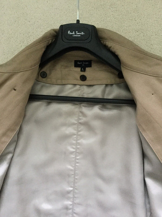 Paul Smith Trench Coat "London" COLLECTION  Rain Coat /Mac Size L Pit to Pit 23"