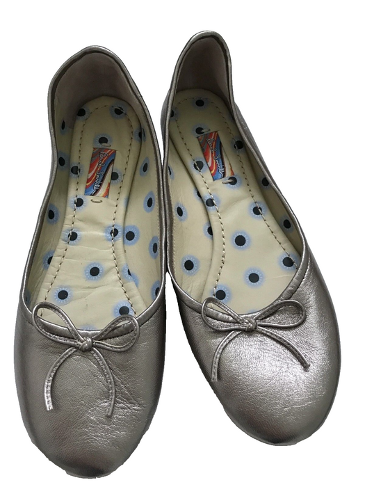 Paul Smith Shoes  Silver Laced Women flat Shoes Size  UK4 EU37