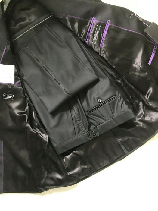 Paul Smith Suit LUXURY "The Westbourne" Black Single Breasted Evening Suit