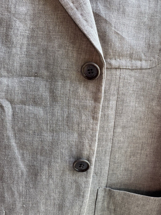 Paul Smith "PS” Linen Jacket | Intricate Lining | Size 40/50 | Grey