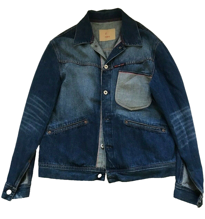 Paul Smith Jacket RED EAR Contrast Pocket Denim Jacket   Size L