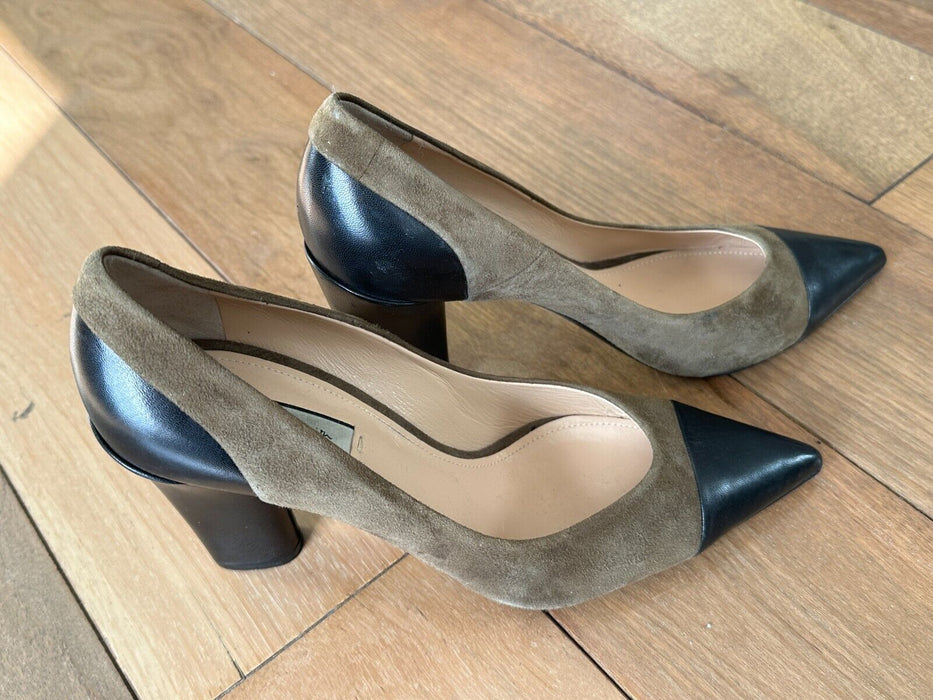 Paul Smith Shoes Women Grey suede and  Leather Shoes