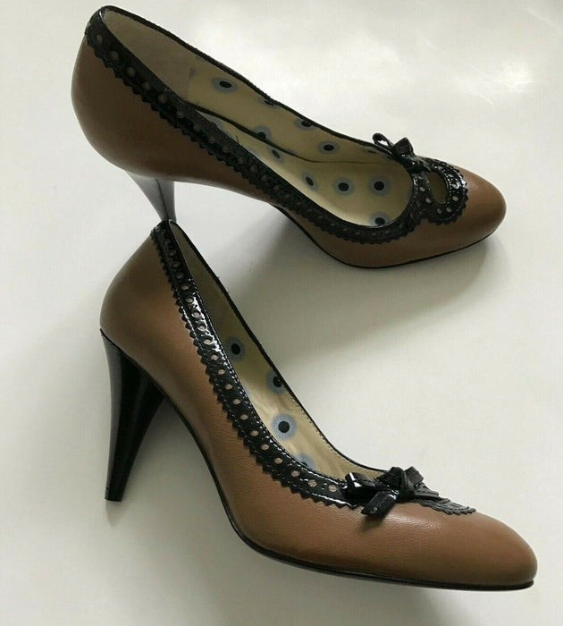 Paul Smith Shoes Women  Brown Leather Court Shoes Size  UK 4 EU 37